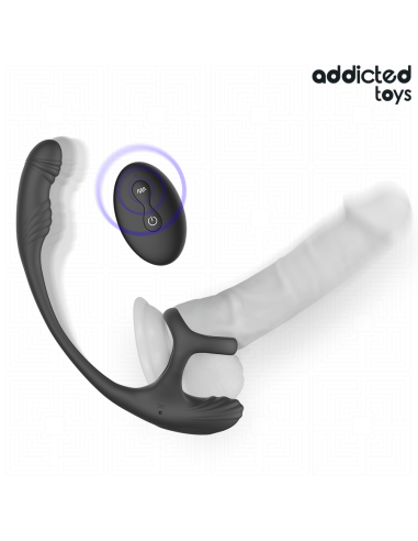 ADDICTED TOYS PLUG ANAL VIBRACIAN Y WAVING 360Aº Y ESTIMULADOR TESTACULOS